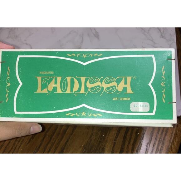 Box Only Vintage LANISSA Ornaments Handcrafted In W. Germany - Picture 3 of 7